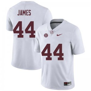 NCAA Men's Alabama Crimson Tide #44 Kedrick James Stitched College Nike Authentic White Football Jersey VE17J40AK